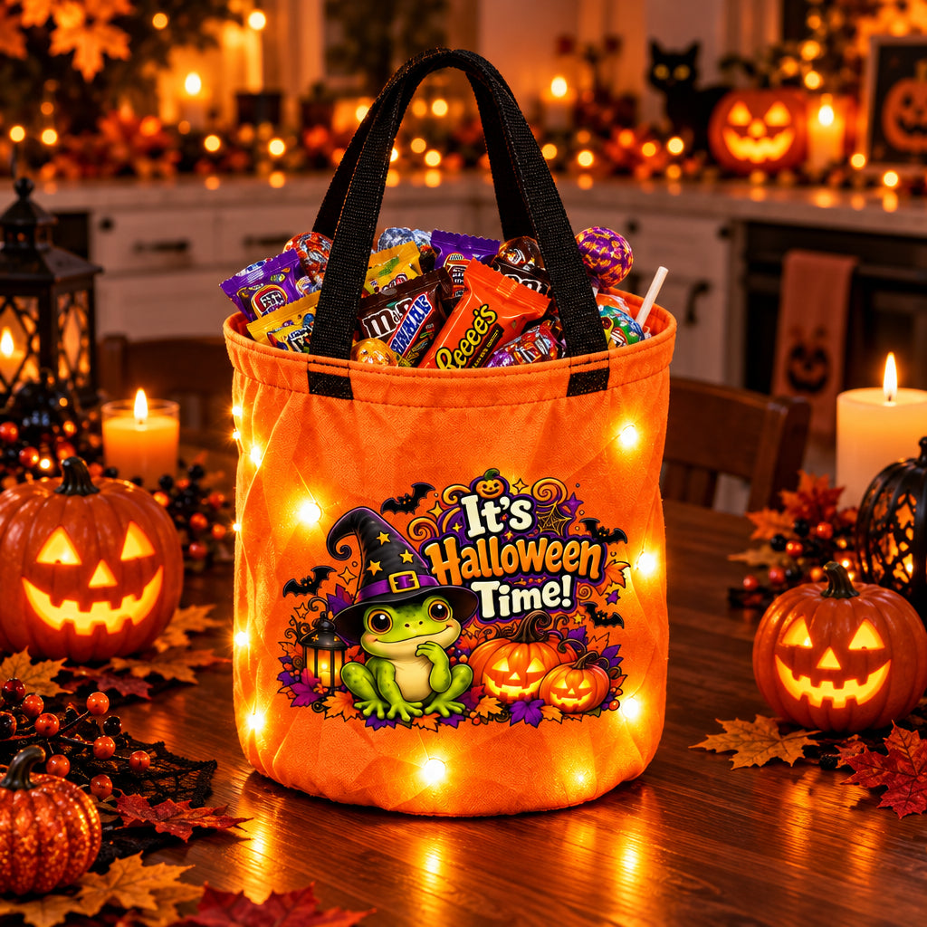 It’s Halloween Time Light-Up Trick-or-Treat Bag 🎃🐢