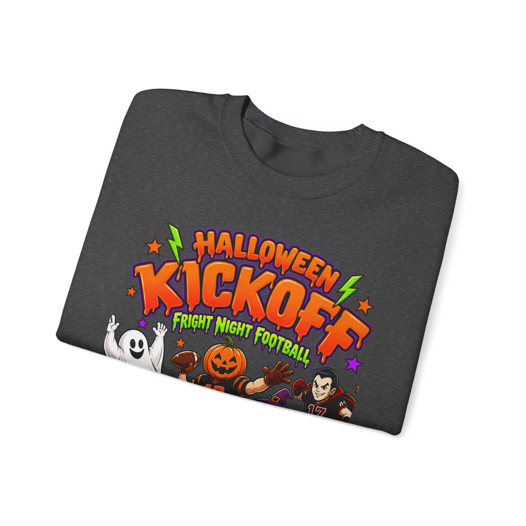 Halloween Kickoff Football Sweatshirt | Fright Night Football Crewneck | Spooky Game Day Sweatshirt