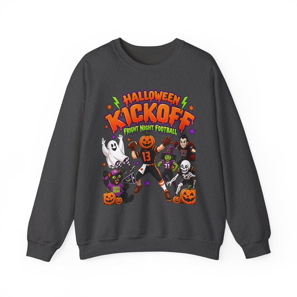 Halloween Kickoff Football Sweatshirt | Fright Night Football Crewneck | Spooky Game Day Sweatshirt