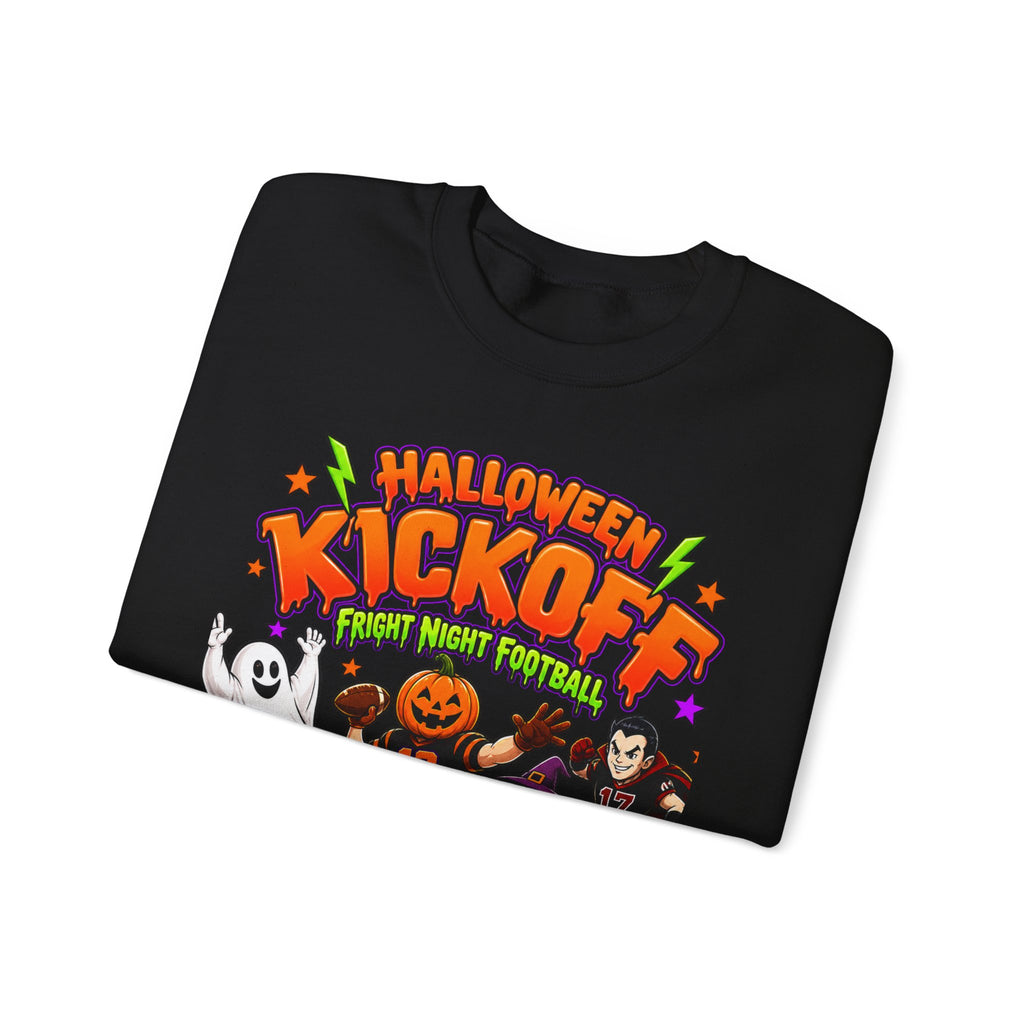 Halloween Kickoff Football Sweatshirt | Fright Night Football Crewneck | Spooky Game Day Sweatshirt