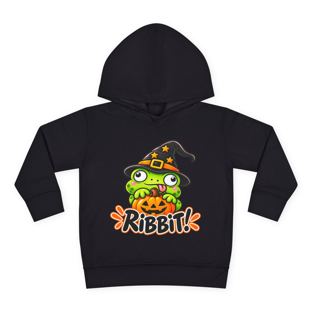 Kids Halloween Frog Hoodie | Trick or Ribbit Witch Frog Pullover