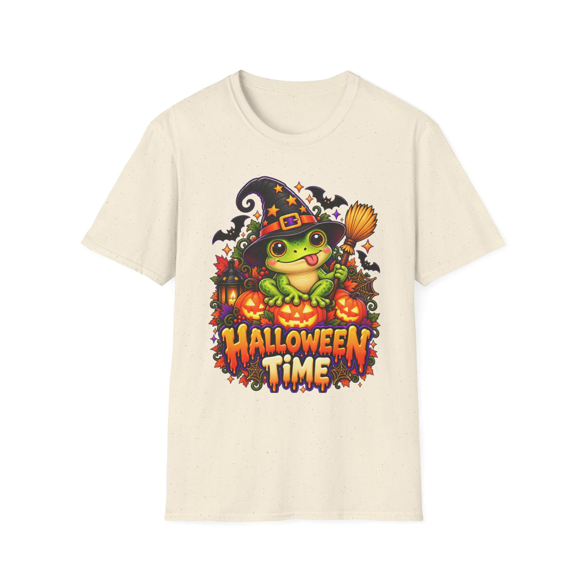 Halloween Frog T-Shirt | Cute Witch Frog Halloween Tee | Halloween Time Shirt