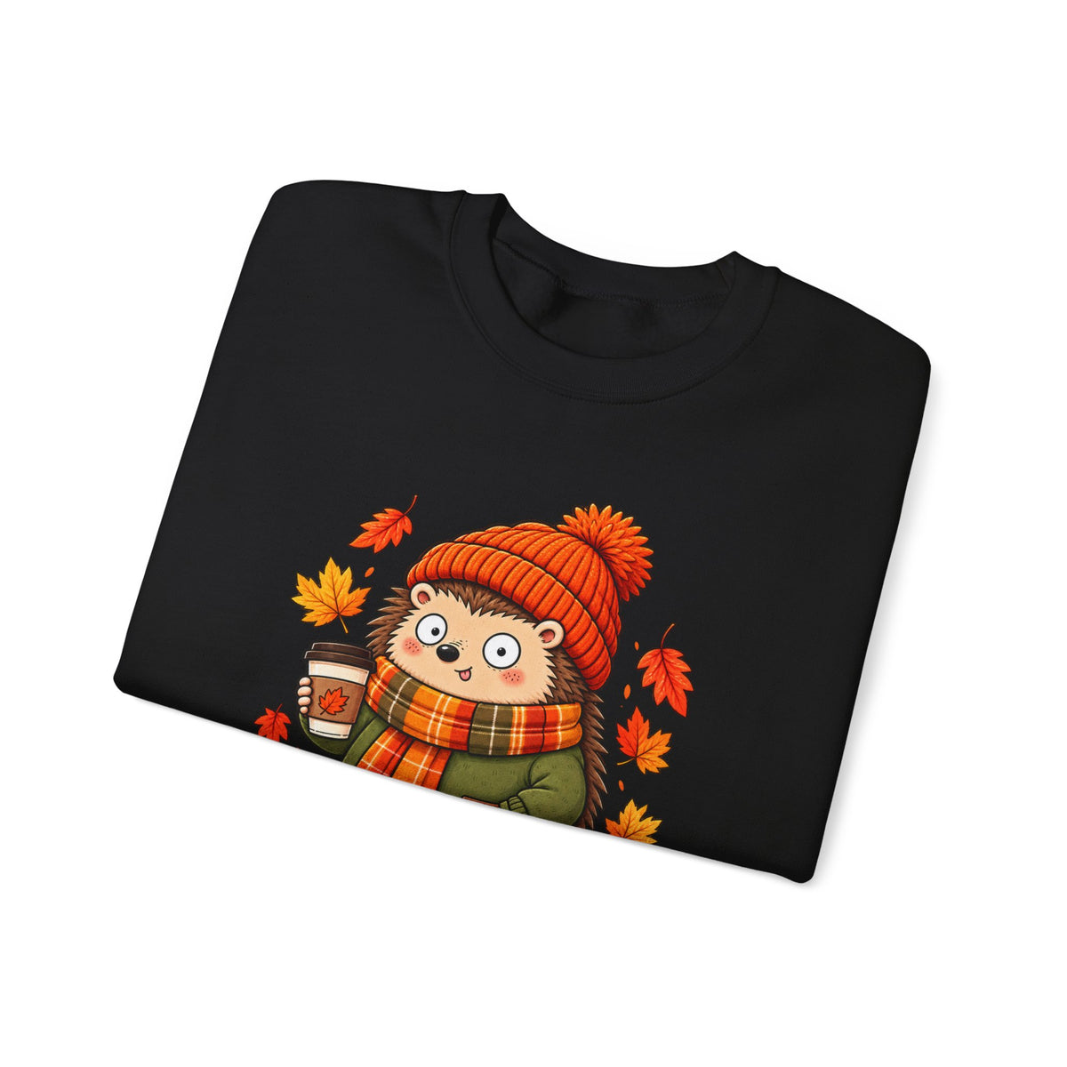 Autumn Time Hedgehog Sweatshirt | Cute Fall Crewneck | Cozy Autumn Sweater