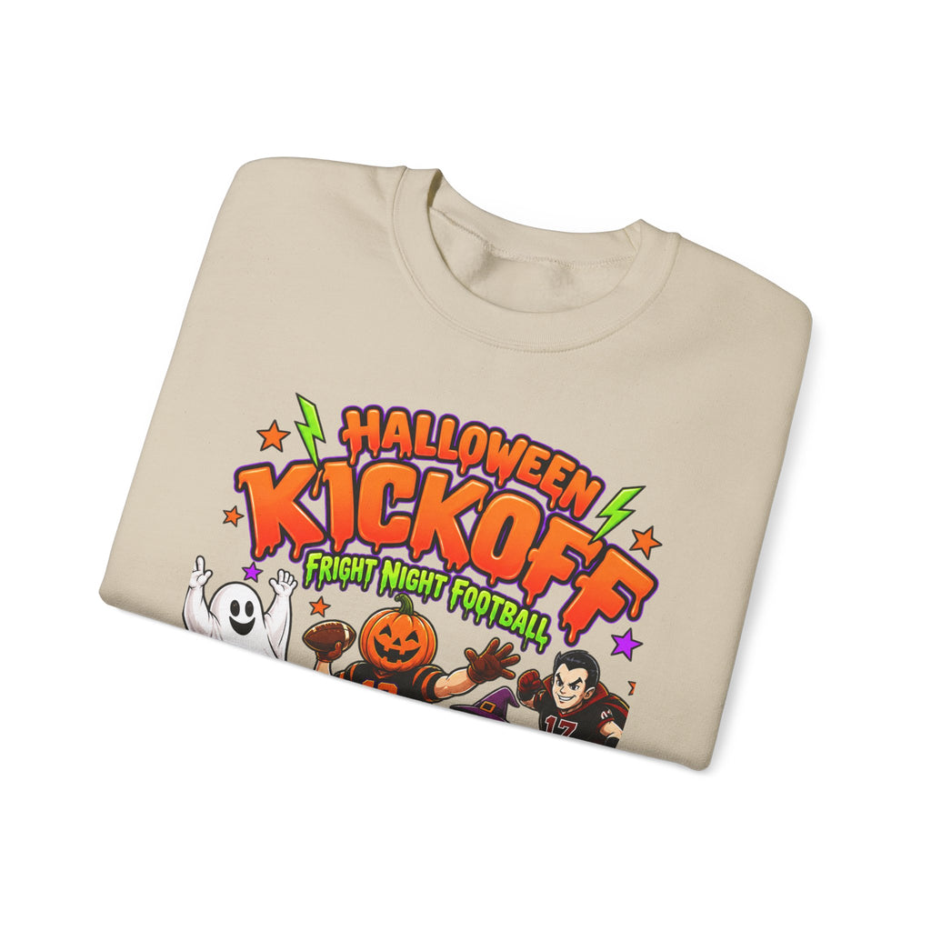 Halloween Kickoff Football Sweatshirt | Fright Night Football Crewneck | Spooky Game Day Sweatshirt