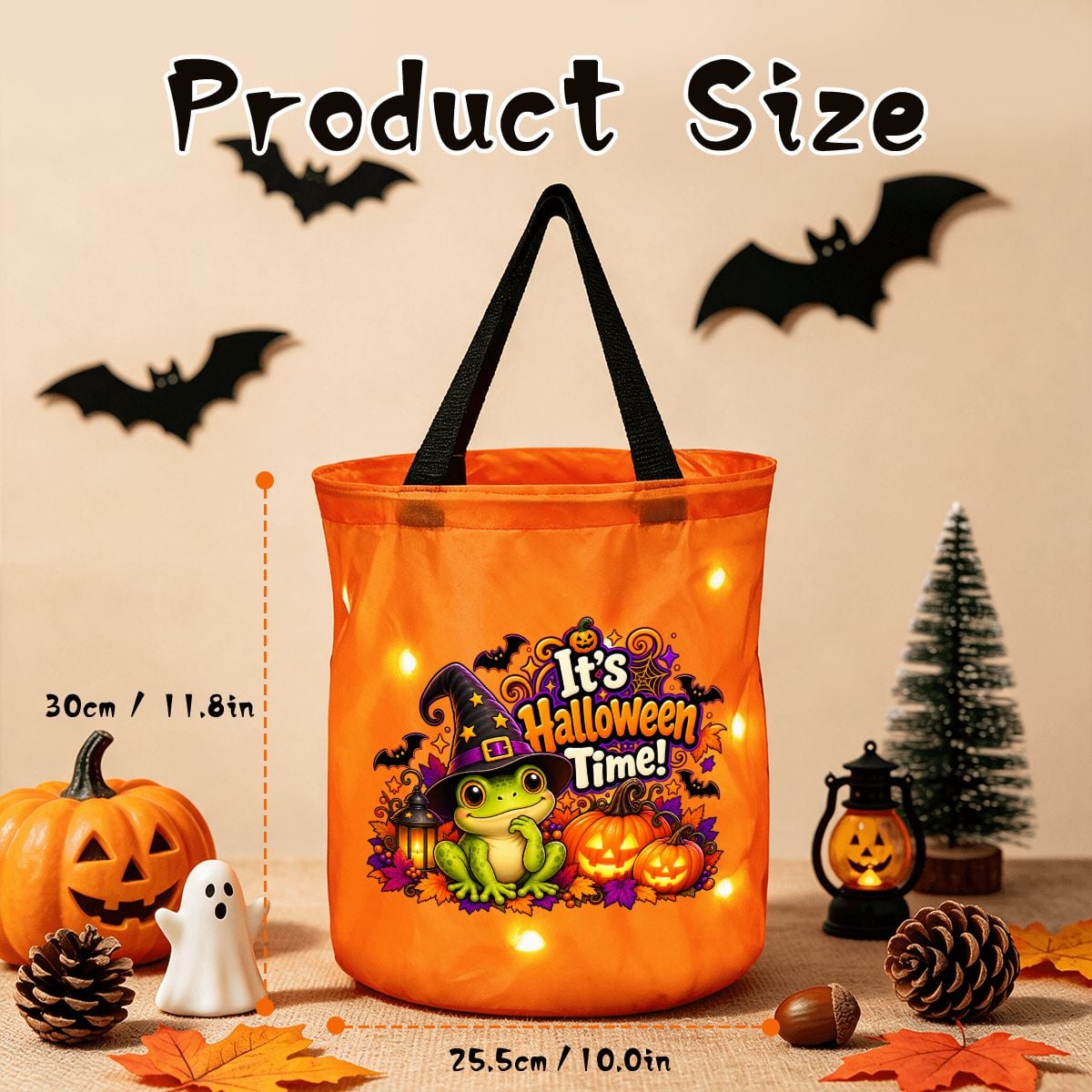 It’s Halloween Time Light-Up Trick-or-Treat Bag 🎃🐢