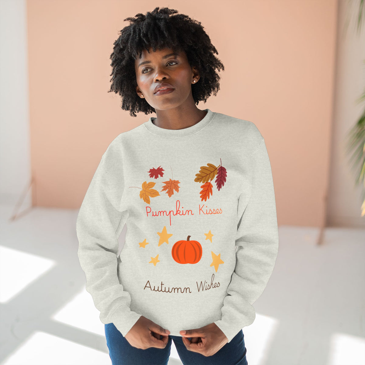Pumpkin Kisses & Autumn Wishes Crewneck Sweatshirt