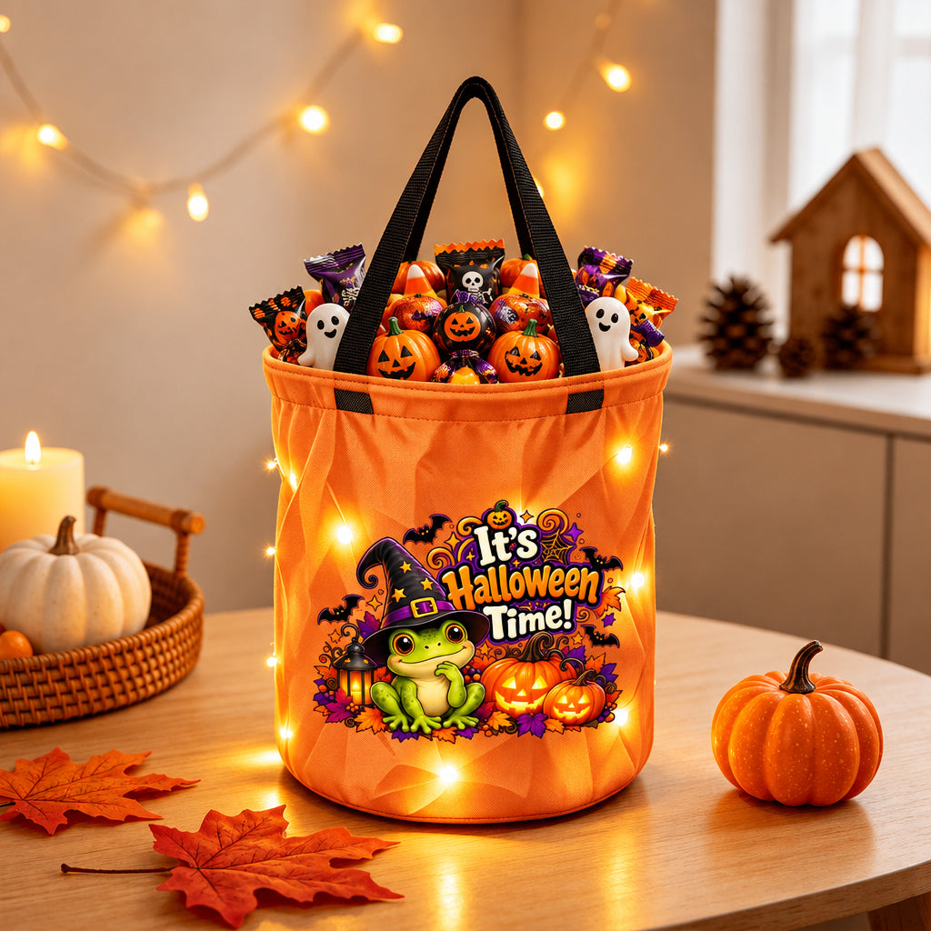 It’s Halloween Time Light-Up Trick-or-Treat Bag 🎃🐢