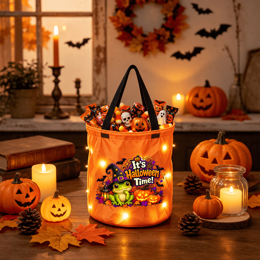 It’s Halloween Time Light-Up Trick-or-Treat Bag 🎃🐢