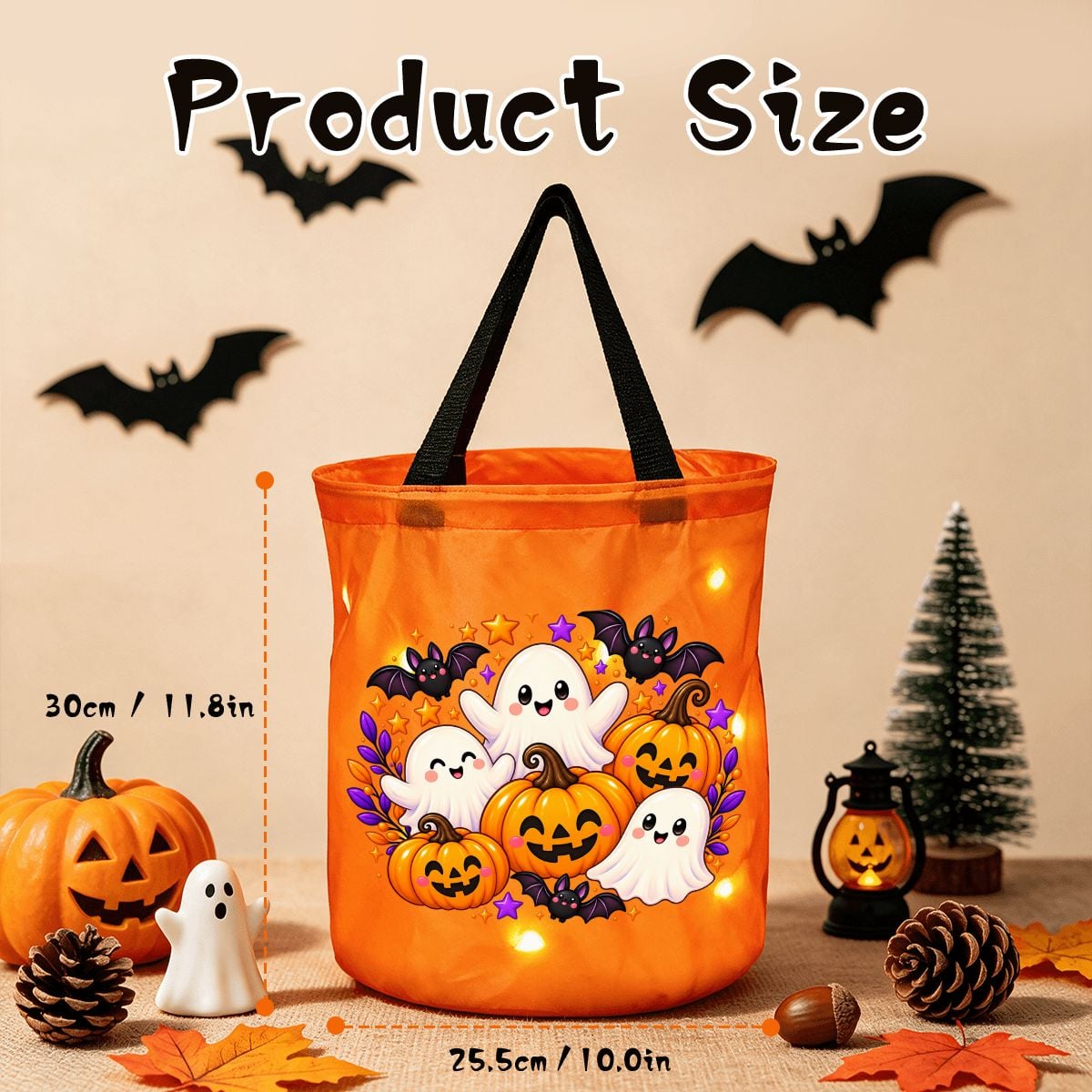 Spooky Glow Halloween Trick-or-Treat Bag 🎃✨