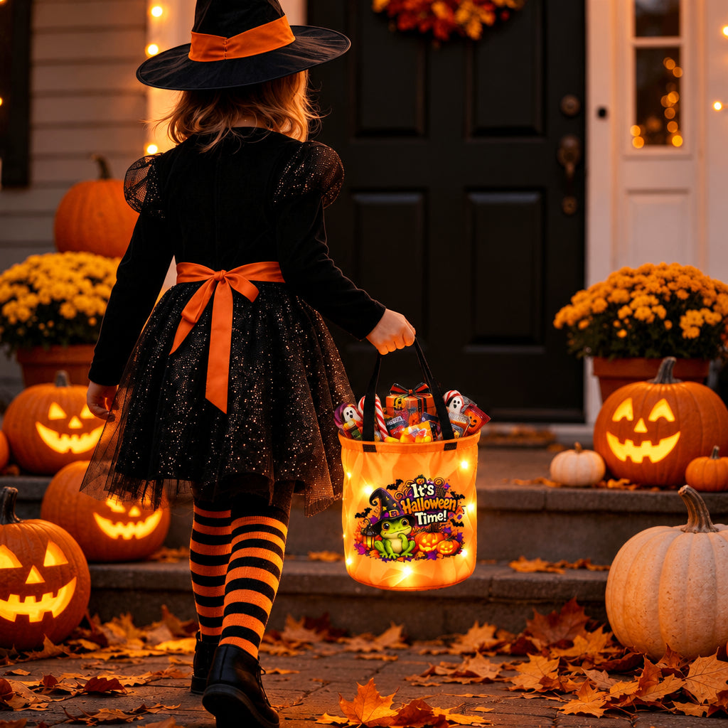 It’s Halloween Time Light-Up Trick-or-Treat Bag 🎃🐢