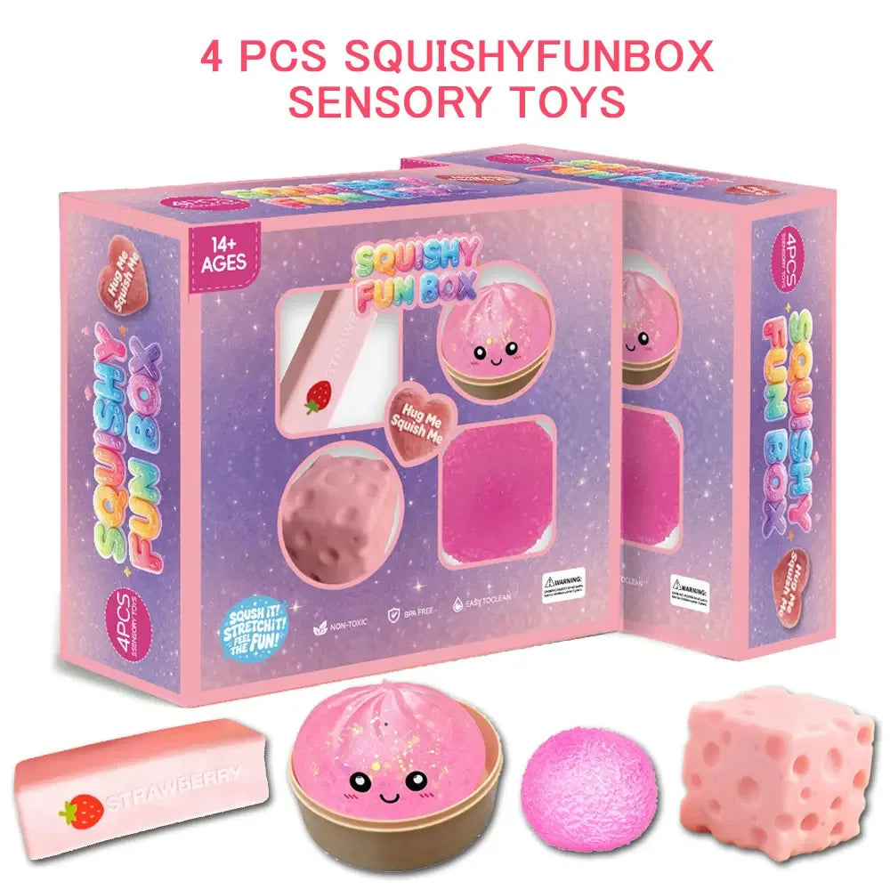 8-Piece Mystery Squishy Sensory Toy Box