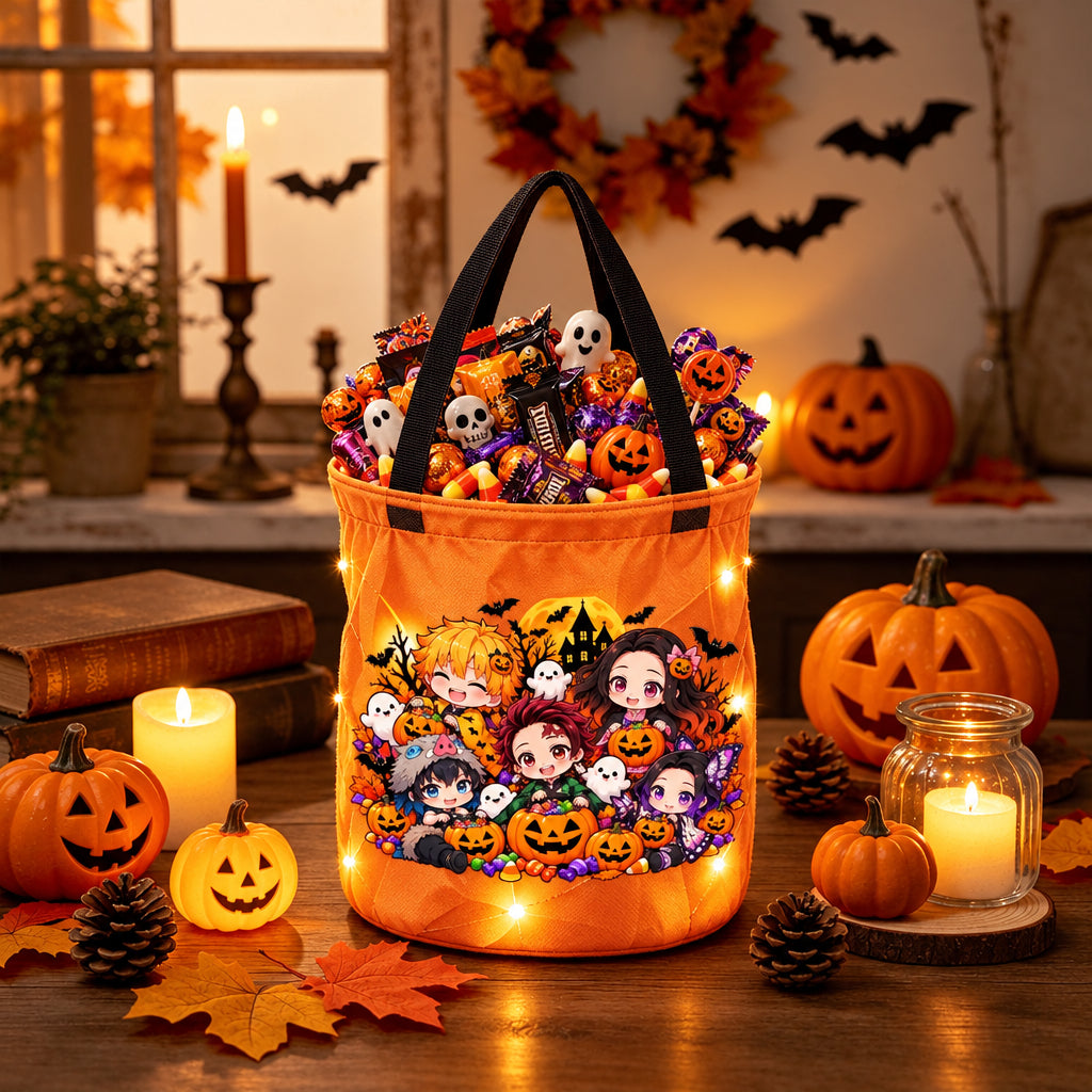 Light-Up Halloween Trick-or-Treat Bag 🎃✨