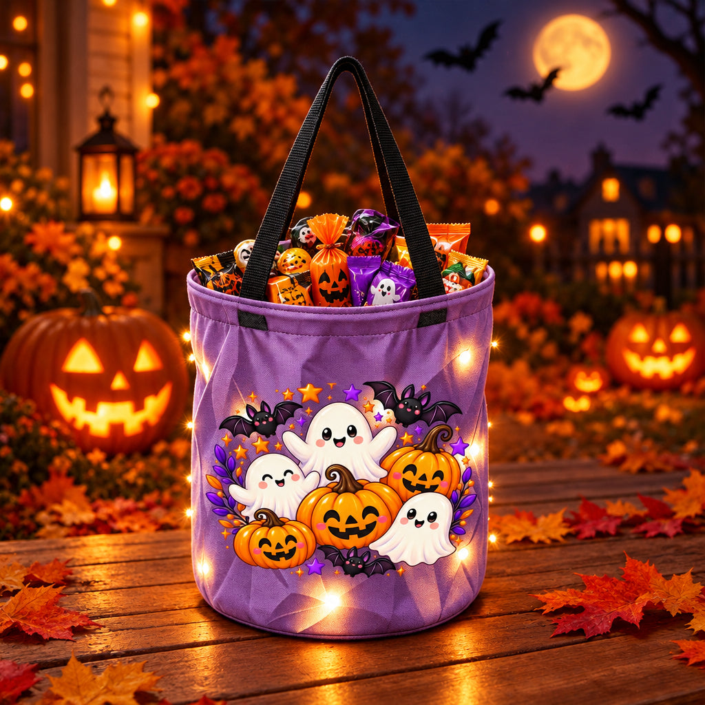 Spooky Glow Halloween Trick-or-Treat Bag 🎃✨